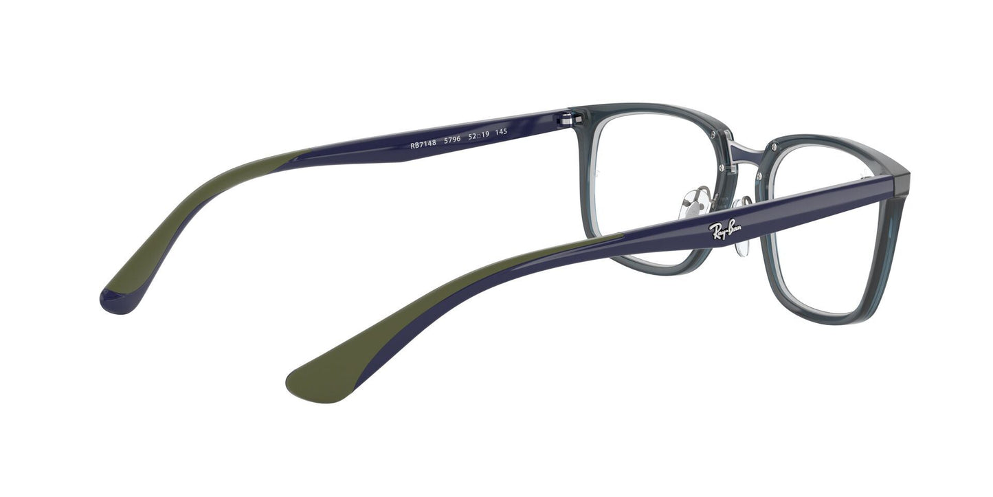 Lente Oftálmico Ray Ban RX7148 Azul