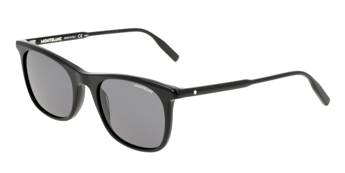 Lente Solar Montblanc MB0007S Negro