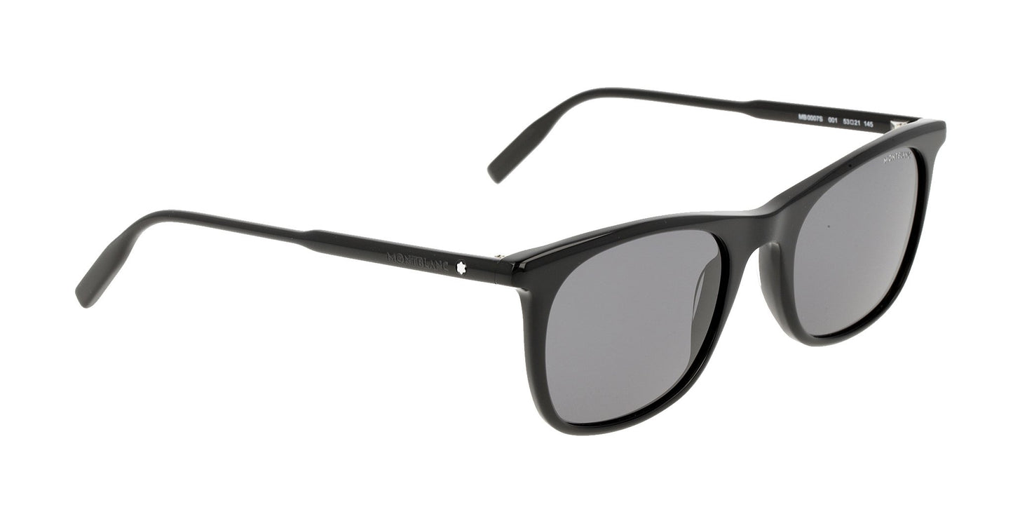 Lente Solar Montblanc MB0007S Negro