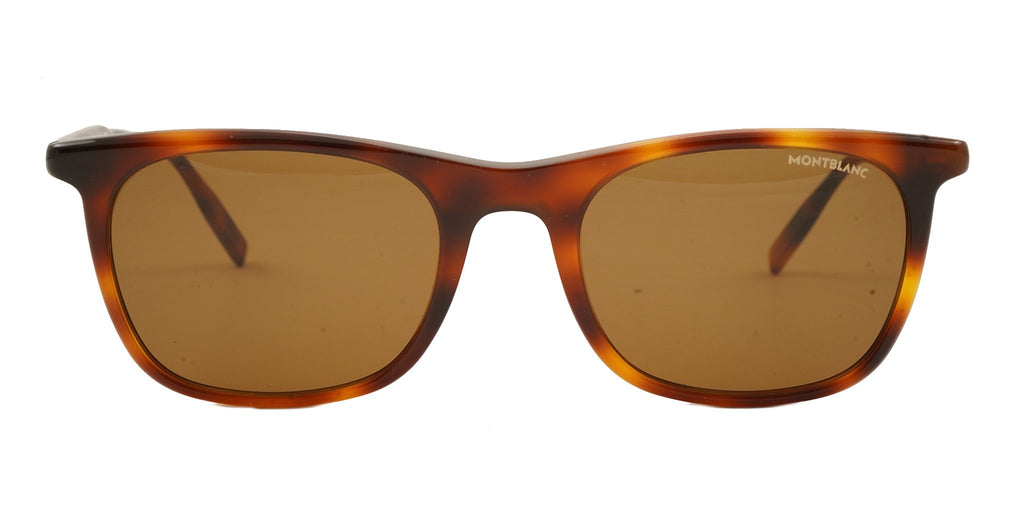 Lente Solar Montblanc MB0007S Havana