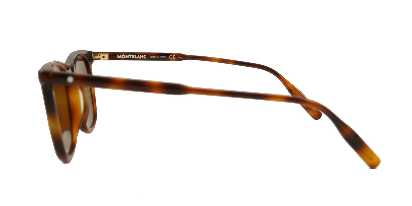Lente Solar Montblanc MB0007S Havana
